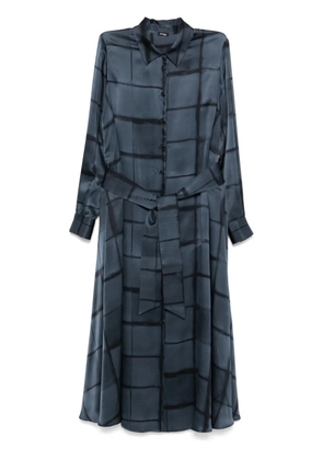 Kiton silk maxi dress - Blue