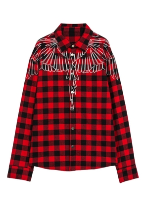 COUNTY OF MILAN checked embroidered shirt