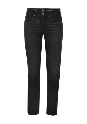 7 For All Mankind five-pockets tapered jeans - Black