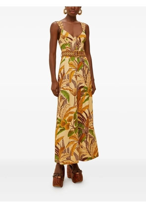 FARM Rio belted jumpsuit - Yellow