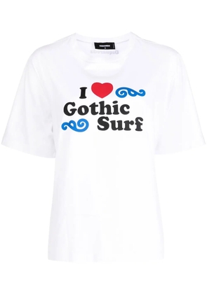 DSQUARED2 graphic-print short-sleeve T-shirt - White