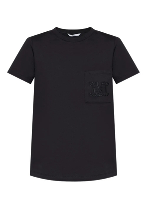 Max Mara logo-embroidered T-shirt - Black