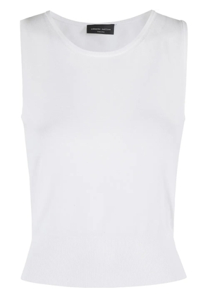 Roberto Collina fine-knit tank top - White