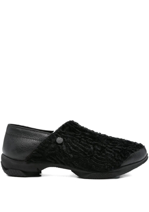 Kiko Kostadinov Vig textured slip-on loafers - Black
