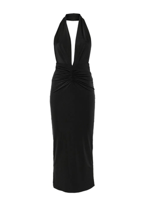 THE ANDAMANE halterneck dress - Black