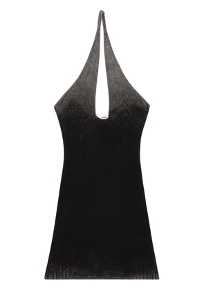 Diesel M-Larisa Oval D-plaque mini dress - Black