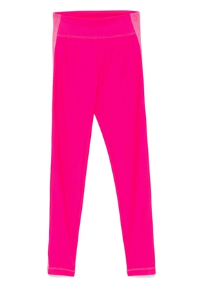 Versace Jeans Couture logo-trim leggings - Pink