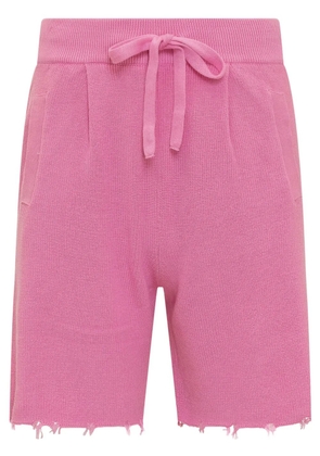 Laneus raw-cut shorts - Pink