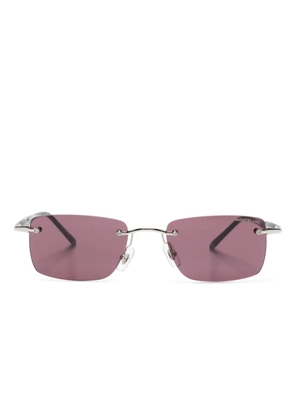 Montblanc rectangle-frame sunglasses - Black