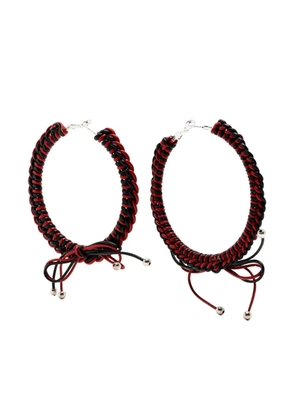 Chopova Lowena braided earrings - Red
