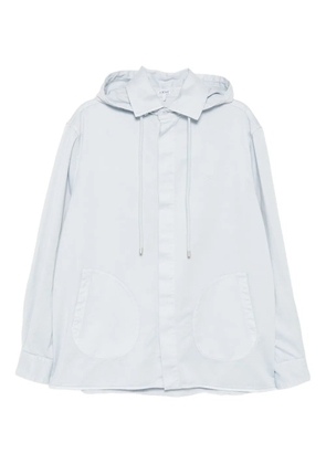 LOEWE hooded shirt jacket - Blue