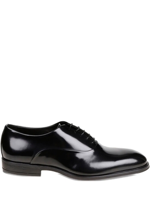 corvari leather oxford shoes - Black