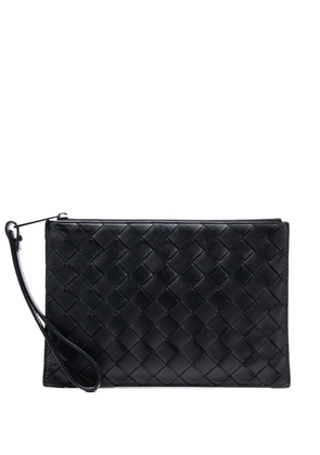 Bottega Veneta Pre-Owned 2012-2025 Nappa Intrecciato Flat Wristlet Pouch clutch bag - Black