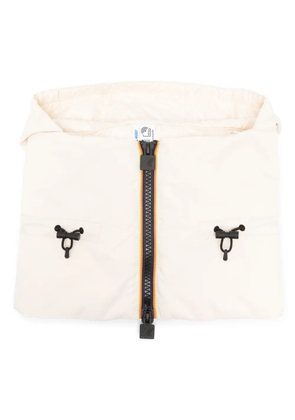 K-Way hooded zip-up scarf - Neutrals