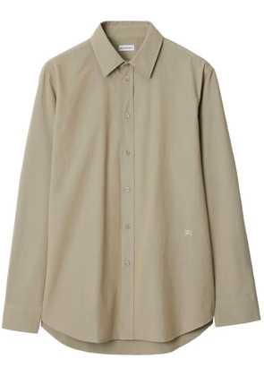Burberry EDK-embroidered cotton shirt - Neutrals