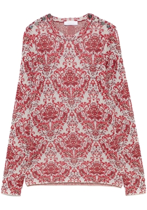 Rabanne paisley-jacquard top - Silver