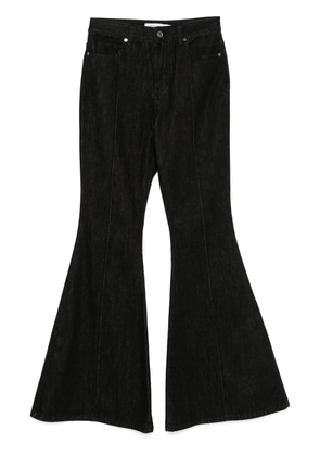 Self-Portrait flared jeans - Black