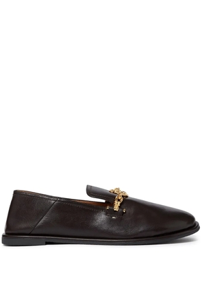 Stella McCartney chain-embellished loafers - Brown