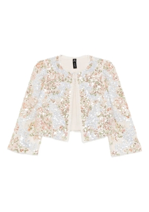 Needle & Thread baroque-floral jacket - Neutrals