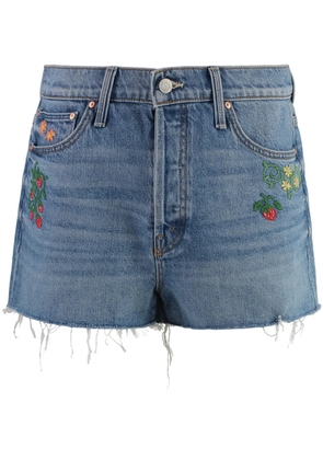 MOTHER The Ditcher denim shorts - Blue