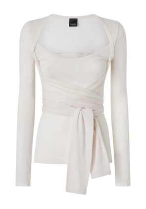 PINKO wrap-effect top - White