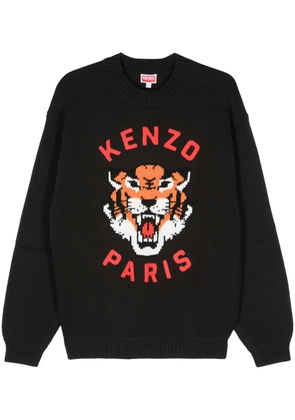 Kenzo Lucky Tiger-intarsia sweater - Black