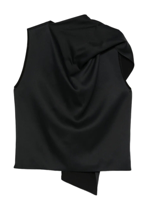 KHAITE Loe draped top - Black