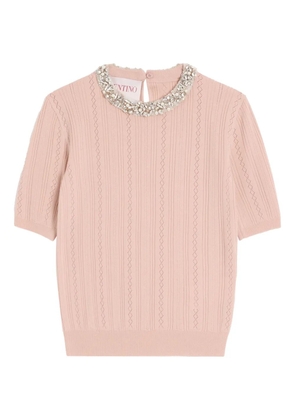 Valentino Garavani embroidered T-shirt - Pink