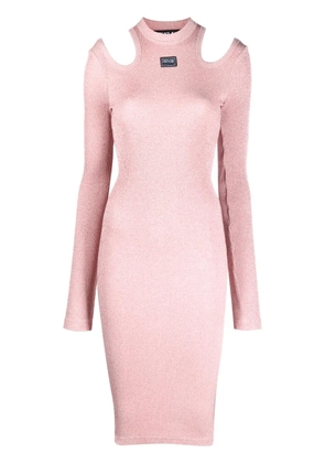 Versace Jeans Couture cut-out knitted dress - Pink