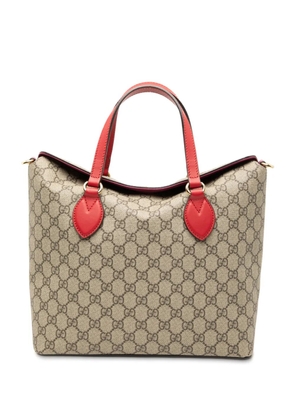 Gucci Pre-Owned 2016-2025 GG Supreme Linea A Foldover Tote satchel - Brown