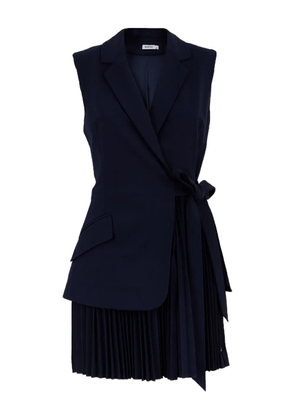 Simkhai Effie pleated wrap dress - Blue