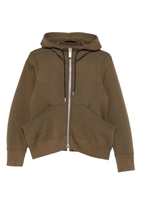 sacai zip-up hoodie - Green