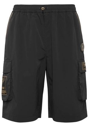 Plein Sport Laminated cargo shorts - Black