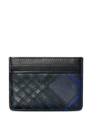 Burberry check-intarsia card holder - Grey