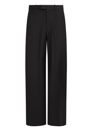 MM6 Maison Margiela tailored wool-canvas trousers - Black