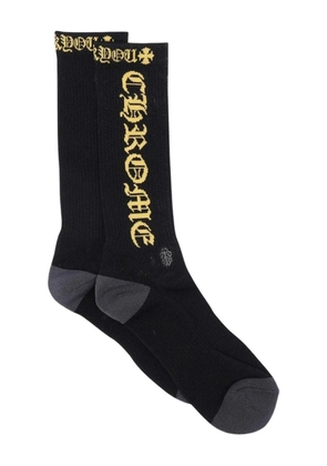 Chrome Hearts logo-lettering socks - Black