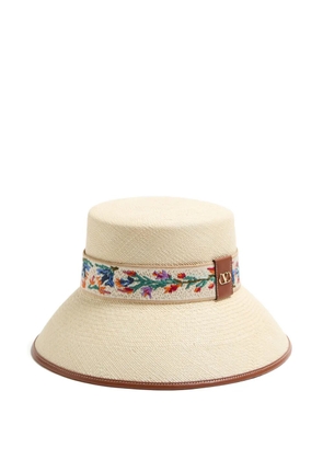 Valentino Garavani Antibes straw bucket hat - Neutrals