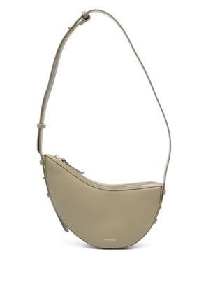 Soeur crescent zip shoulder bag - Neutrals