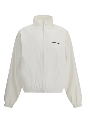 Balenciaga logo-detail zip-up jacket - White