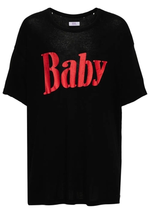 ERL slogan-print cotton T-shirt - Black