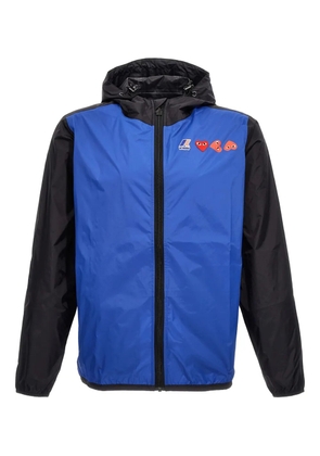 Comme Des Garçons Play x K-Way hooded logo jacket - Blue