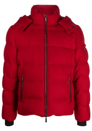 Moorer Brett hooded down jacket - Red
