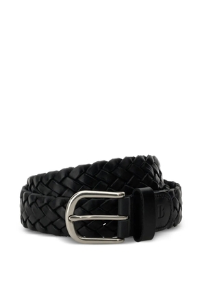 Boggi Milano woven leather belt - Black