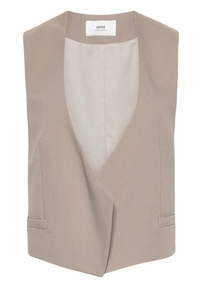 AMI Paris open-front waistcoat - Neutrals