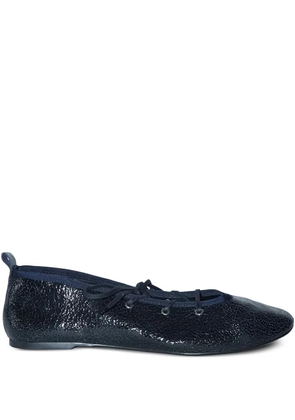Paloma Wool leather ballet shoes - Blue