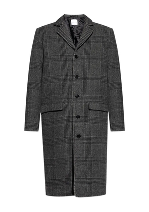 SAMSOE SAMSOE checked wool coat - GREY CH