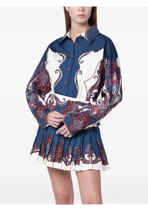 FARM Rio Arabesque long sleeve shirt - Blue