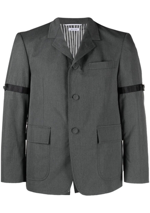 Thom Browne single-breasted button-fastening blazer - Grey