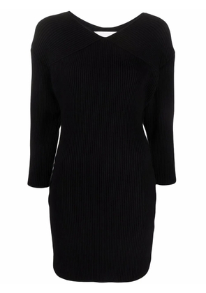 Rodebjer ribbed-knit V-neck dress - Black