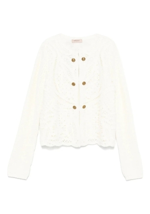 TWINSET open-knit cardigan - White